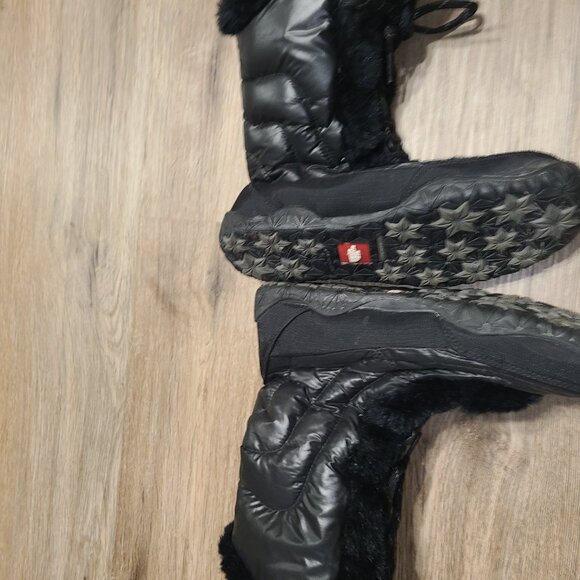 The North Face women 8 Goosedown Icepick Quilted Lace-Up Winter snow boots - Picture 4 of 7